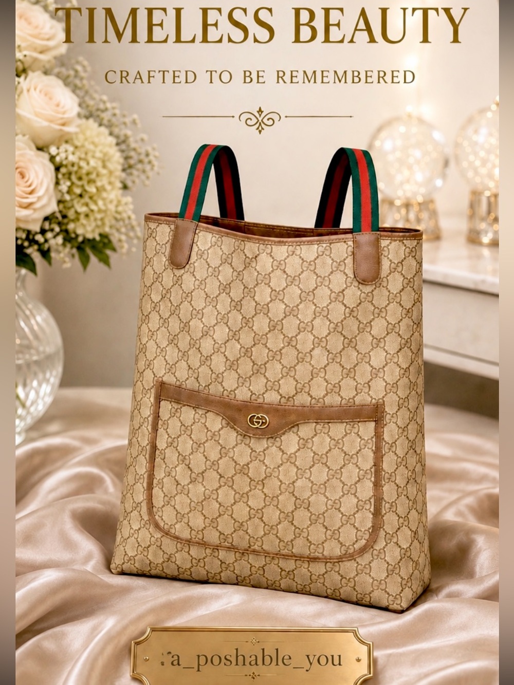 Gucci Sherry Line GG Canvas Tote